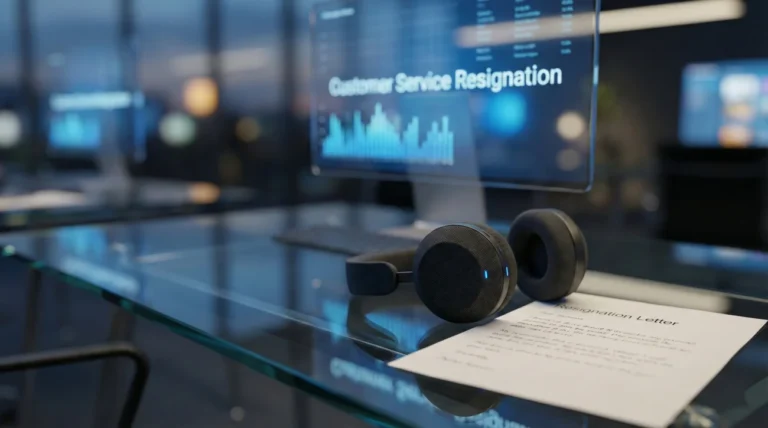 Customer Service Resignation Letter: Call Center & Support Agent