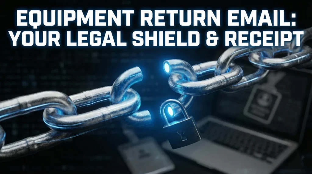 Company Equipment Return Email: Confirming Asset Handover 1 Equipment Handover Email