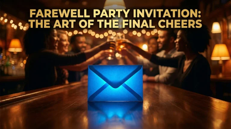 Farewell Party Invitation: Email Templates for Drinks & Lunch