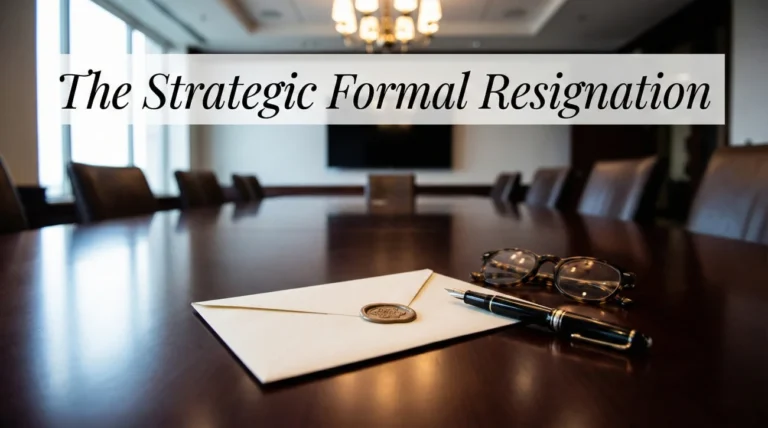Formal Resignation Letter: HR-Approved Samples for Corporate Jobs