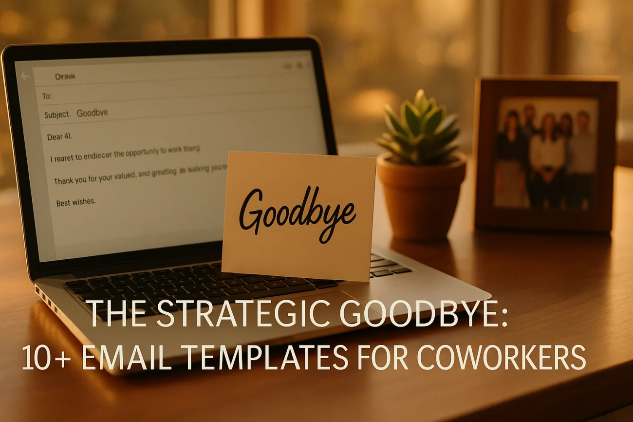 Goodbye Email To Coworkers