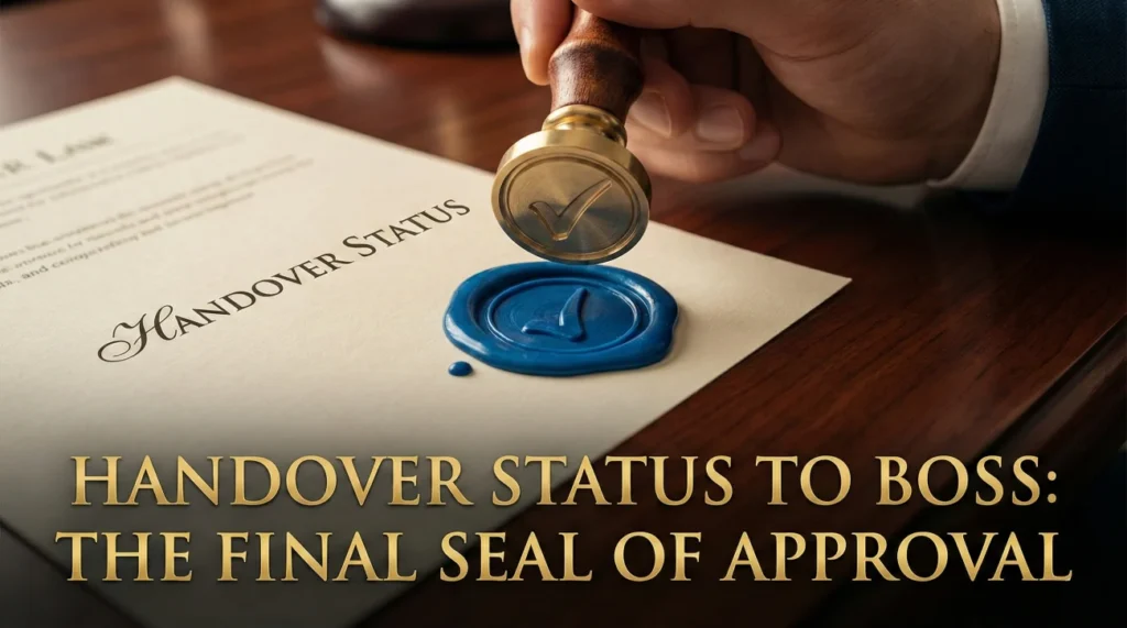 Handover Status Email to Boss: Confirming "I'm Done" 1 Handover Email To Boss