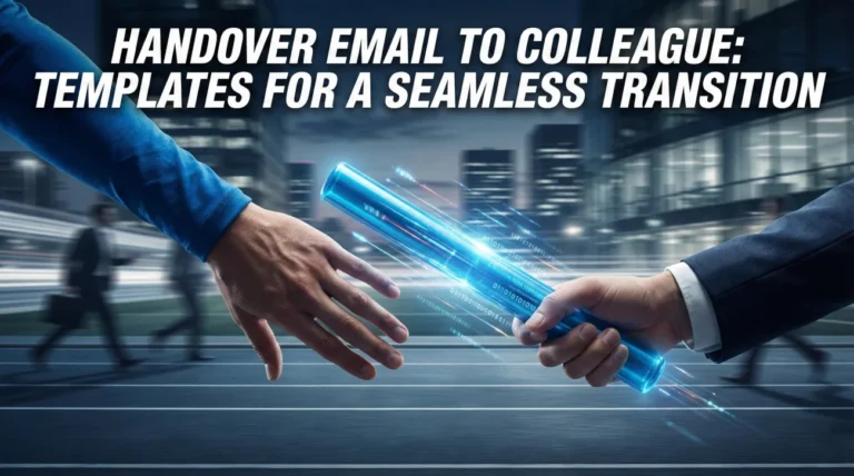 Handover Email to Colleague: Templates for Your Successor