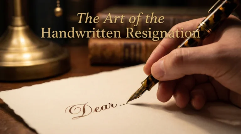 Handwritten Resignation Letter: Is it Professional? (Etiquette Guide)