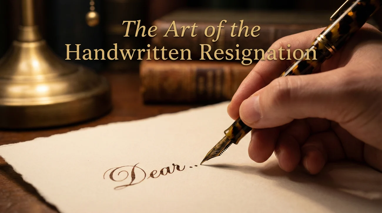 Handwritten Resignation Letter