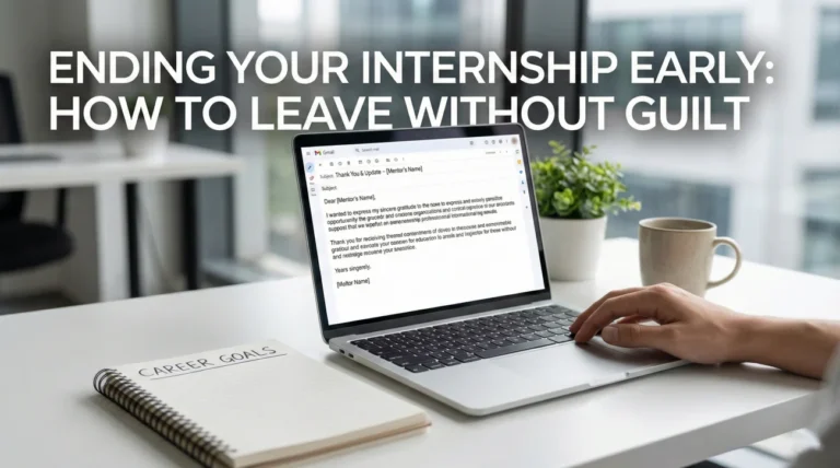Internship Resignation Email: Ending Your Role Early (Without Guilt)