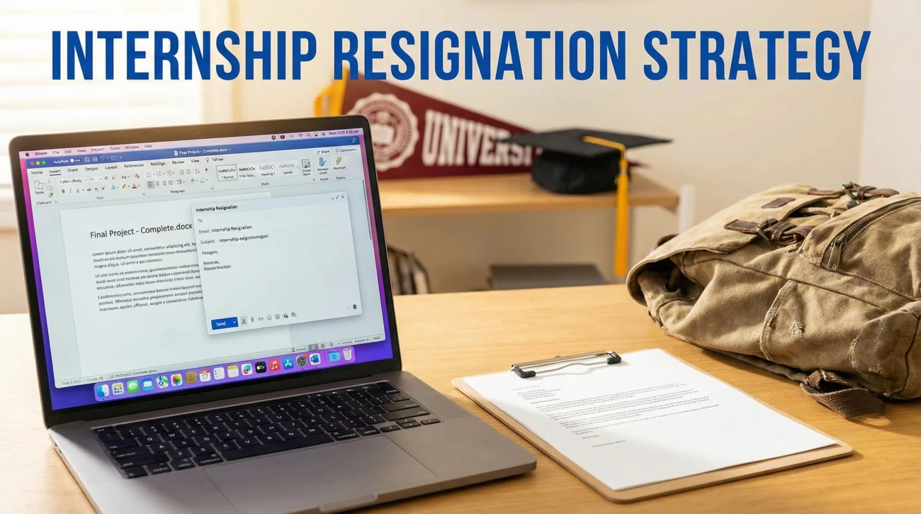 Internship Resignation Letter