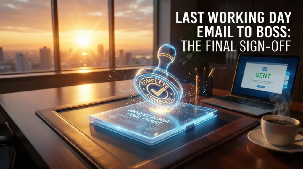 Last Working Day Email to Boss: The Final Sign-Off 1 Last Working Day Email To Boss