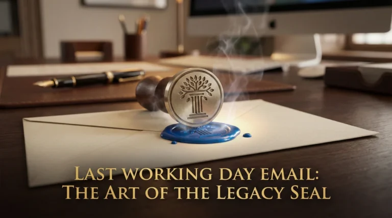 Last Working Day Email to Team: “Today is My Last Day”