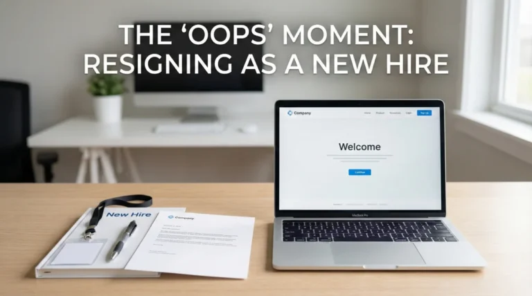 New Hire Resignation Email: Quitting After 1 Day or 1 Week