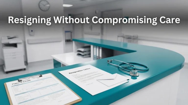 Nurse Resignation Letter: Patient Safety & Professional Handover