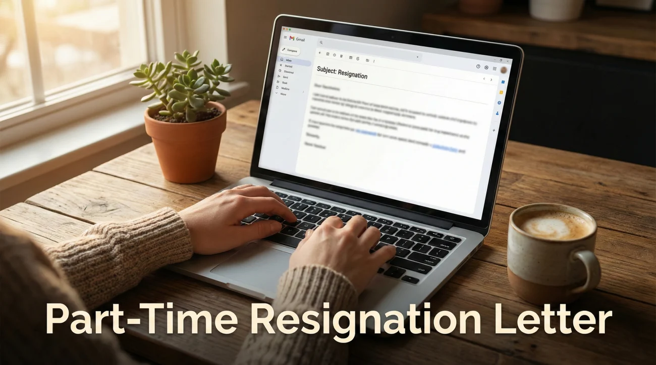 Part Time Job Resignation Letter