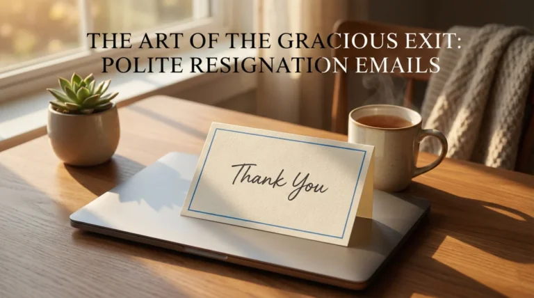 Polite Resignation Email: 7 Gracious Templates to Keep Your Network Strong