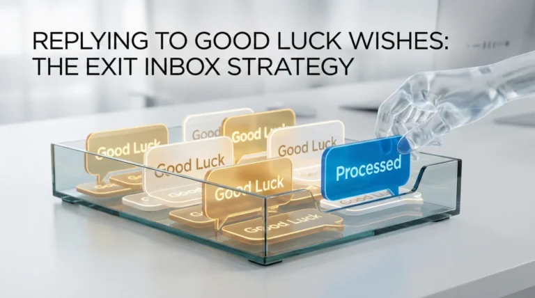 How to Reply to “Good Luck” Wishes (Without Being Repetitive)