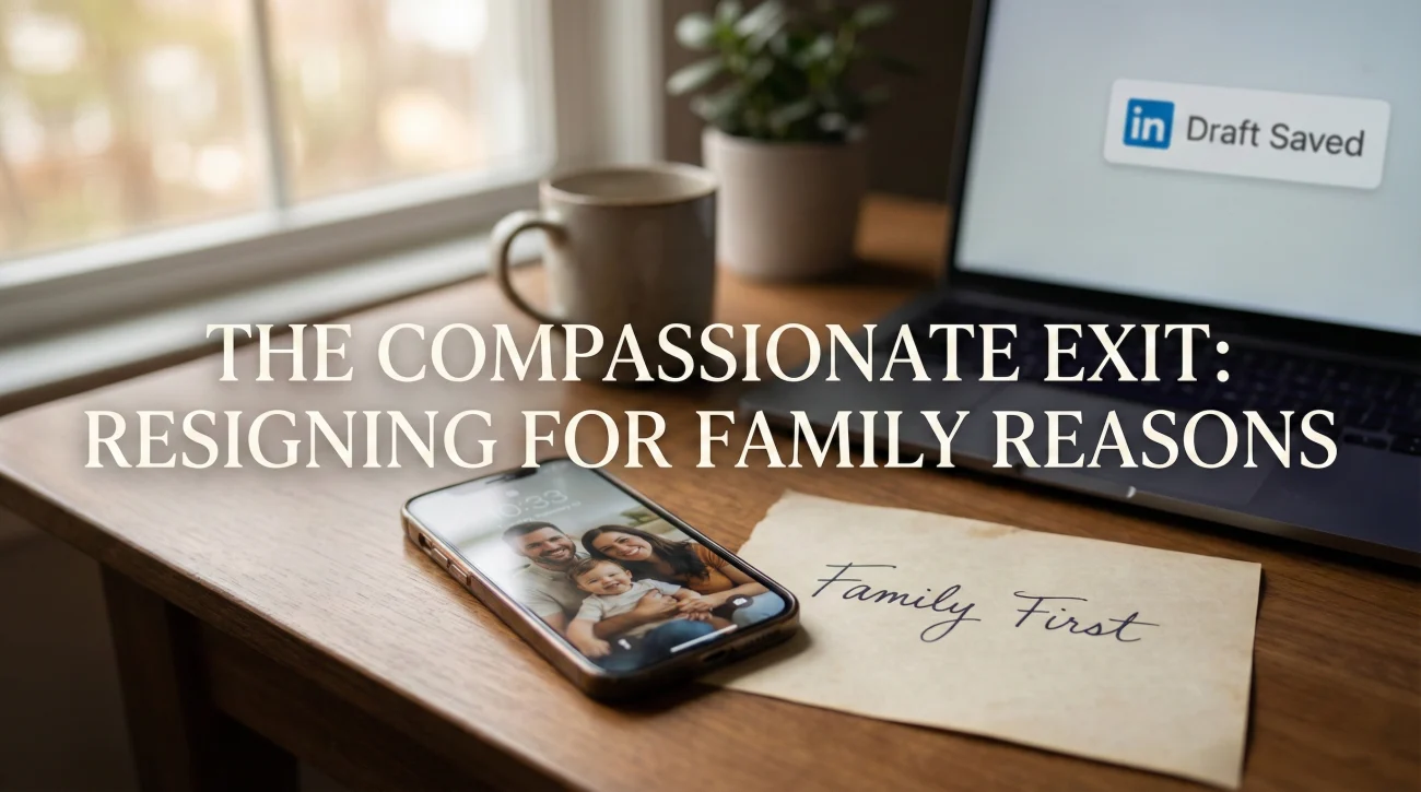 Resignation Email Due To Family Reasons