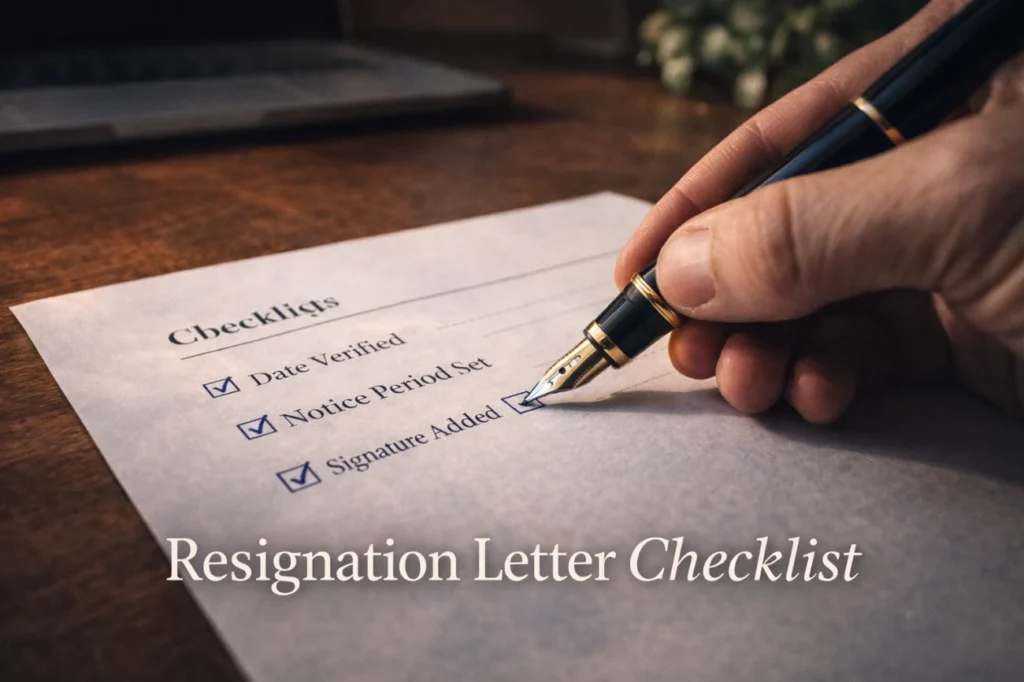 Resignation Letter Checklist