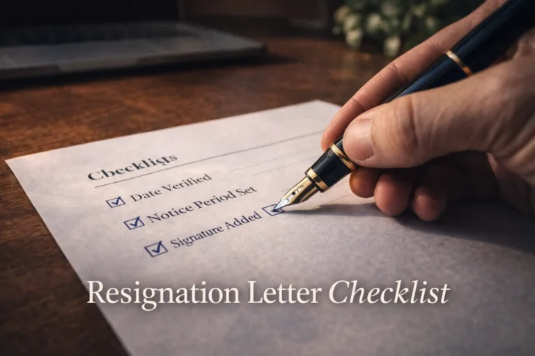 Resignation Letter Checklist: 5 Must-Haves Before Sending