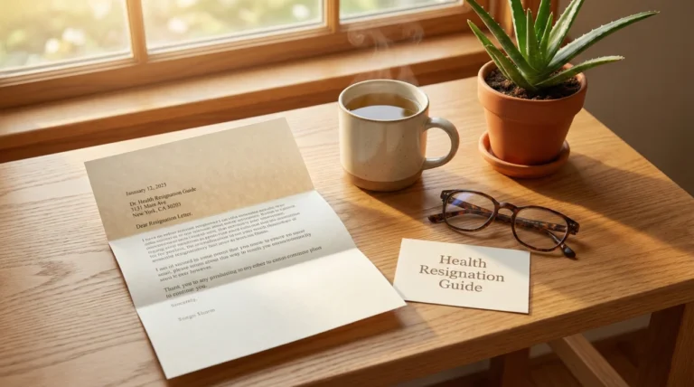 Resignation Letter Due to Health Issues: Protect Your Medical Privacy