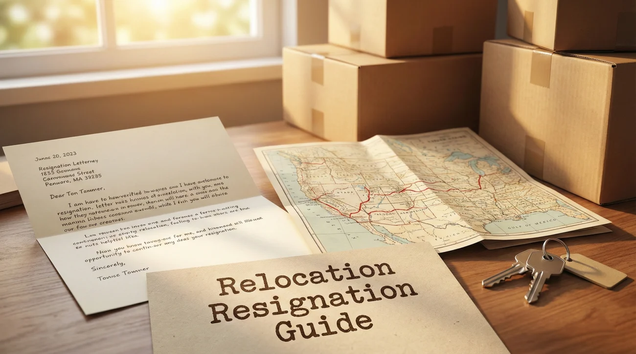 Resignation Letter Due To Relocation