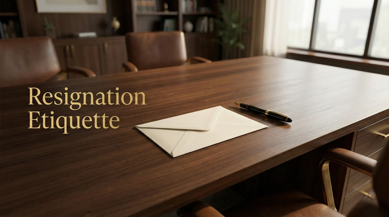 Resignation Letter Etiquette