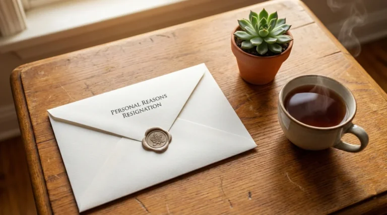 Resignation Letter for Personal Reasons: Keep It Private, Stay Professional