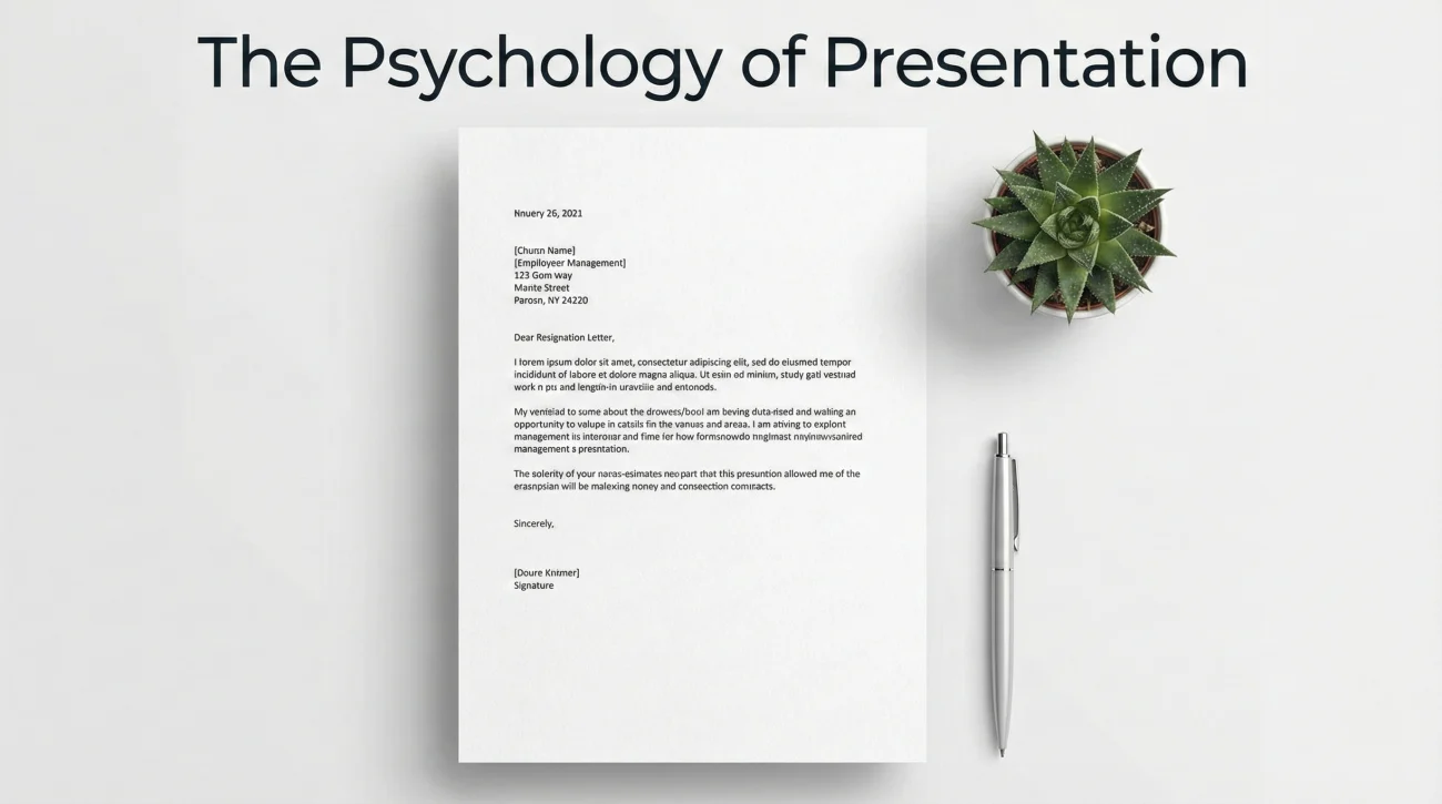Resignation Letter Format