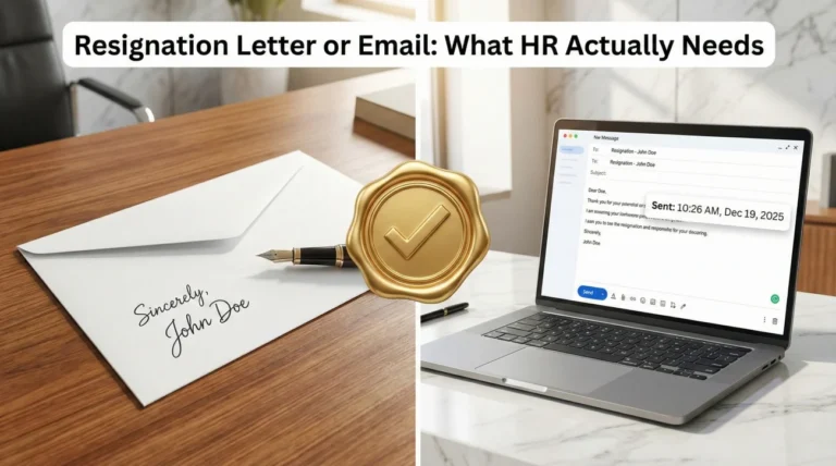 Paper vs. Pixel: Resignation Letter or Email? What HR Actually Needs