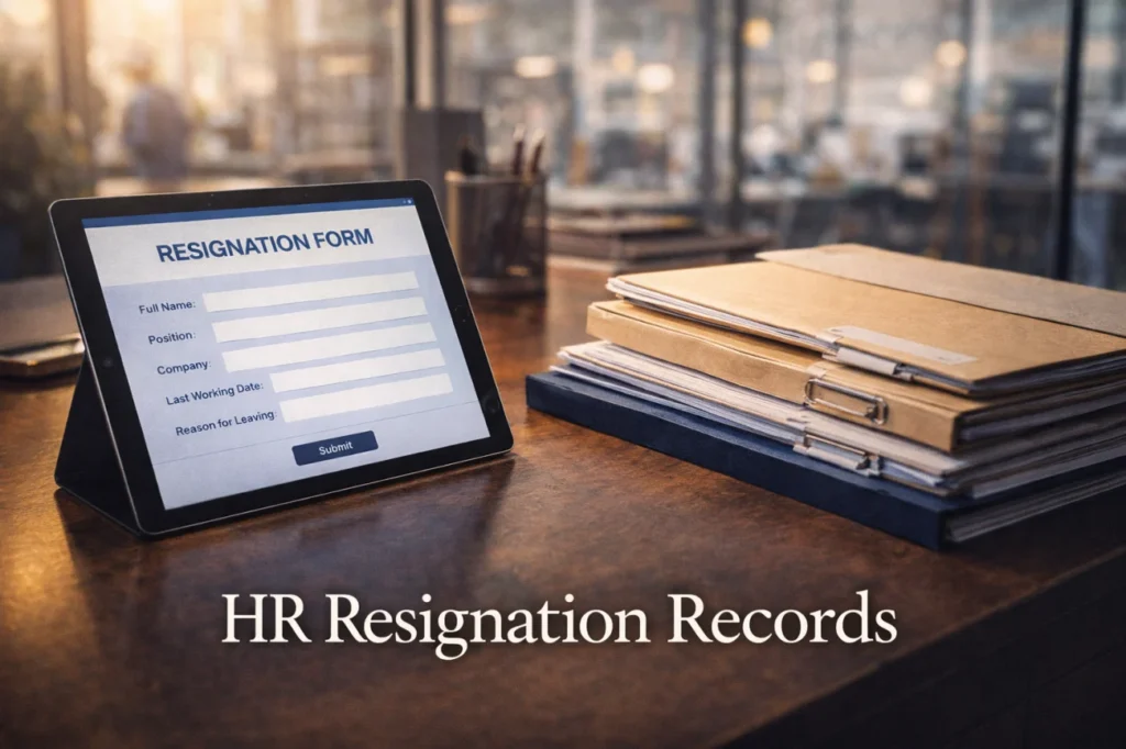Resignation Letter Sample For Company