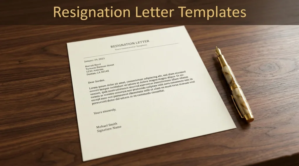 Resignation Letter Template