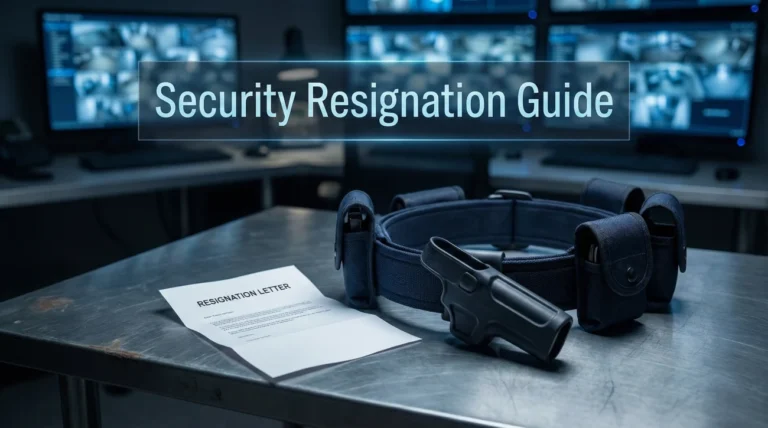 Security Guard Resignation Letter: Officer & Private Security Templates
