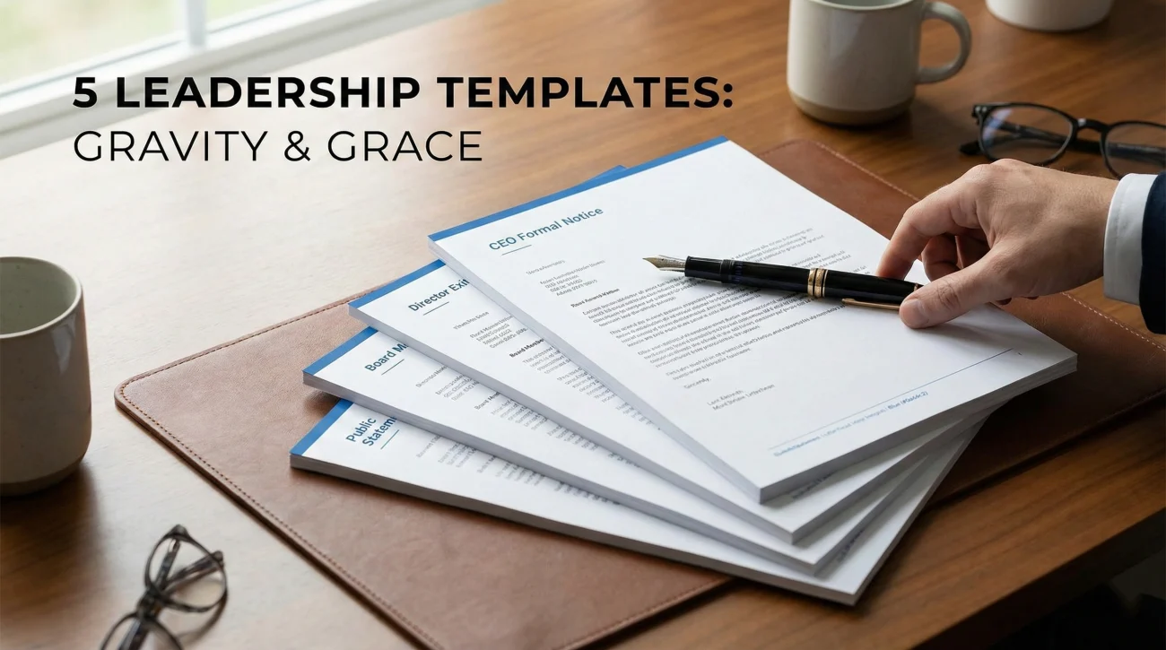 Leadership Resignation Templates - C-Suite Scenarios