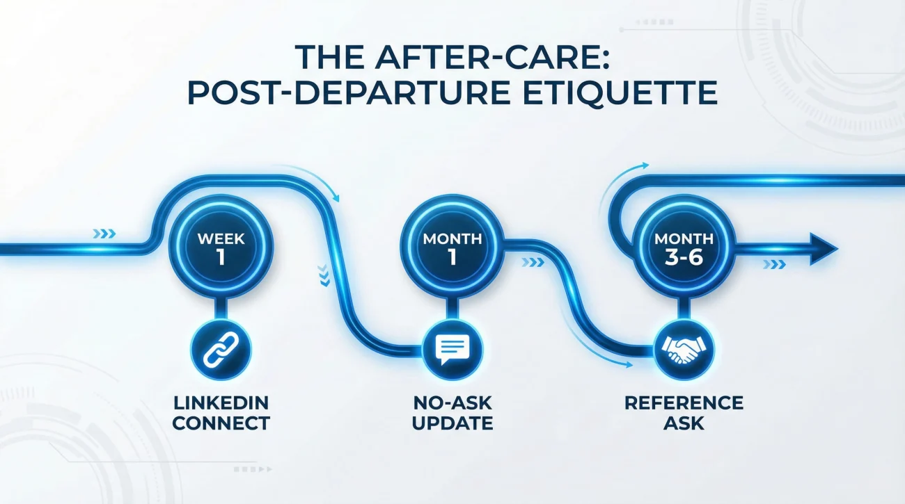 Post-Departure Etiquette Timeline