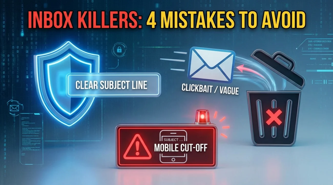 Subject Line Mistakes - Inbox Killers