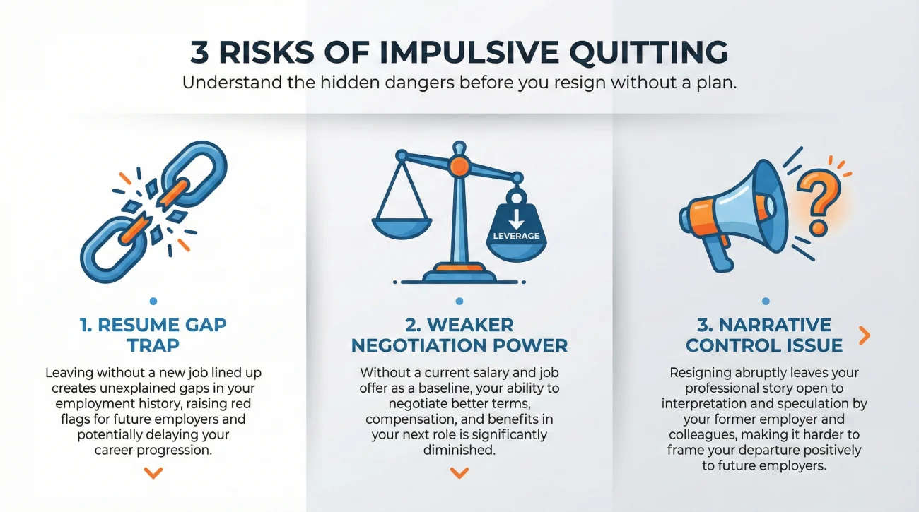 Risks Of Impulsive Quitting Job Market