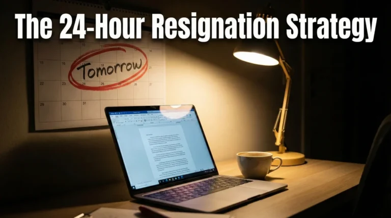 24-Hour Notice Resignation Letter: Leaving by Tomorrow Morning