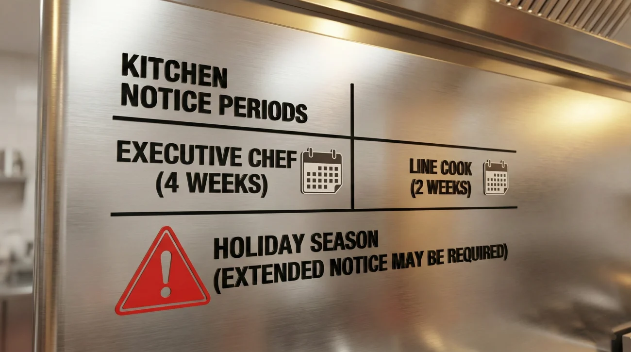 Chef Resignation Letter: Head Chef & Kitchen Staff Templates 3 Chef Notice Period Standards