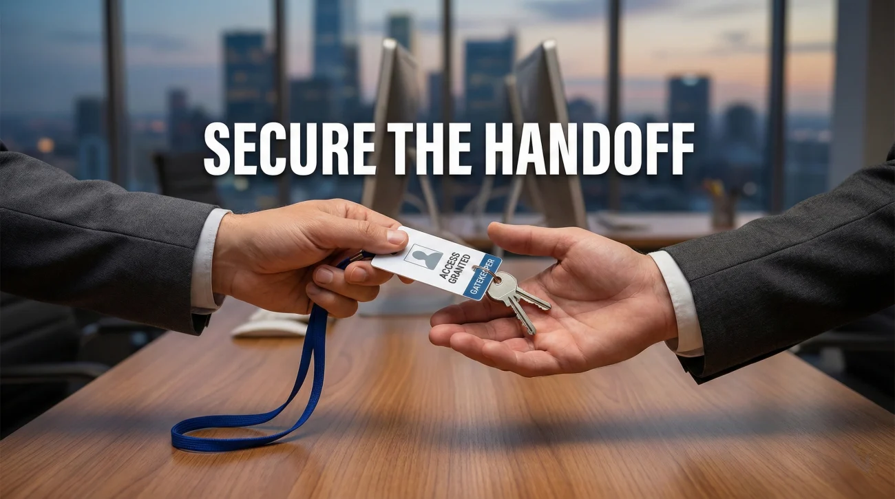 Receptionist Resignation Letter: Front Desk & Medical Office 3 Corporate Access Handoff Concept