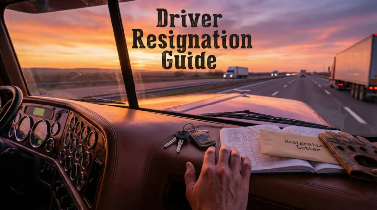 Driver Resignation Letter: Truck & Delivery Driver Templates