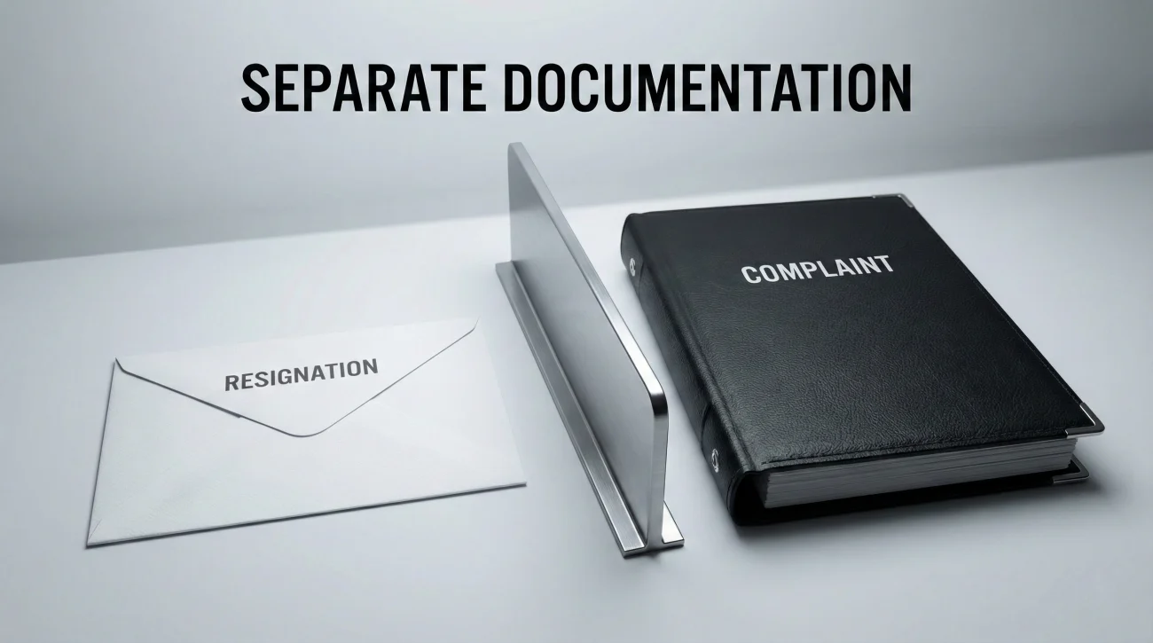 Separation Of Documents - Resignation Vs Complaint