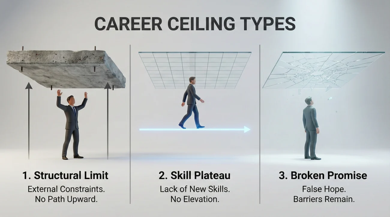 Types Of Career Ceilings - Visual Comparison