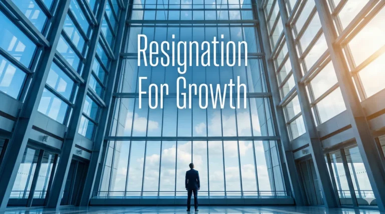 Resignation Letter Due to Lack of Growth: Exit Career Stagnation Professionally