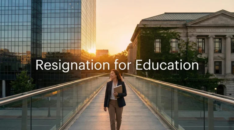 Resignation Letter for Returning to School: Preserve Your Career Bridge