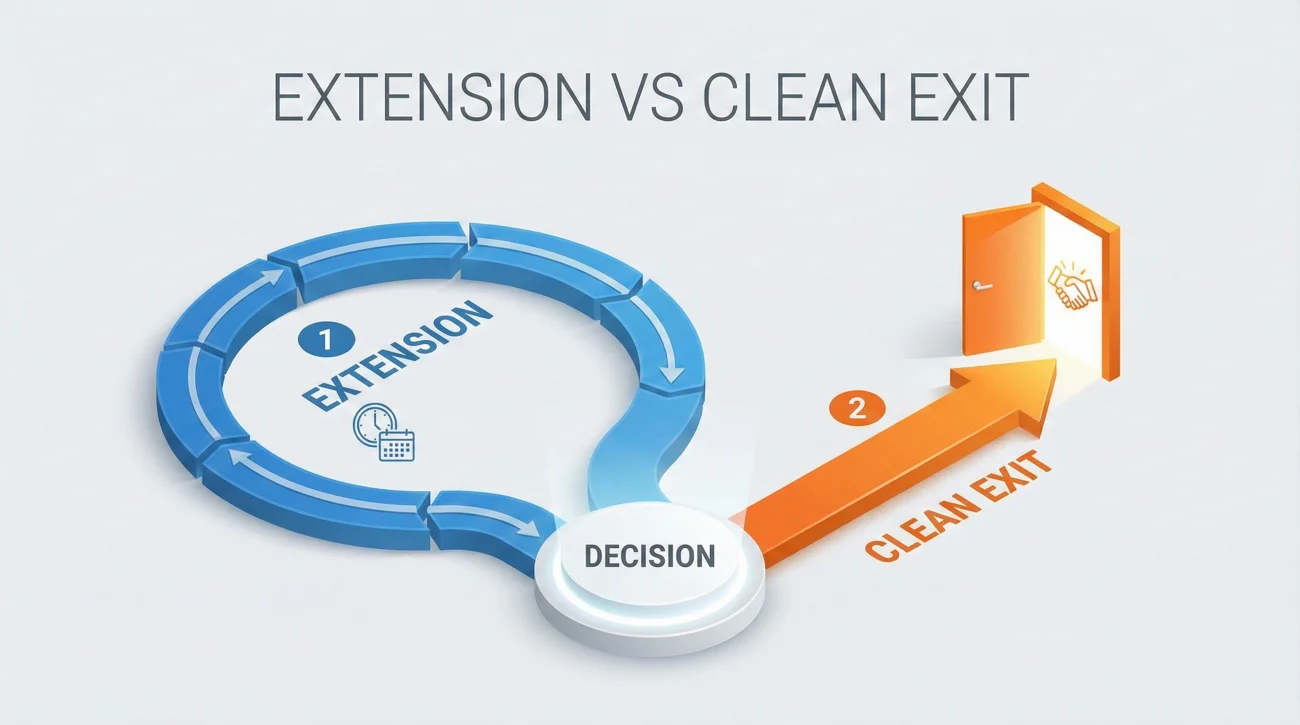 Extension Vs Exit - Decision Flowchart