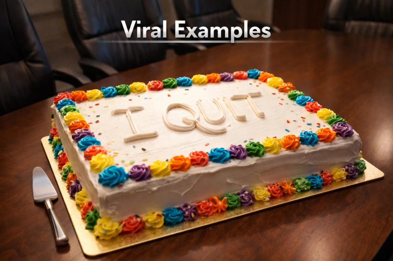 The Resignation Cake - Viral Classic