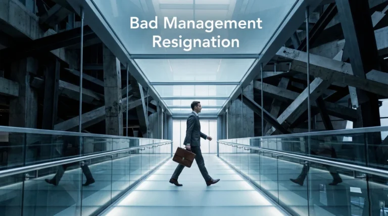 Resignation Letter Due to Bad Management: Exit Diplomatically
