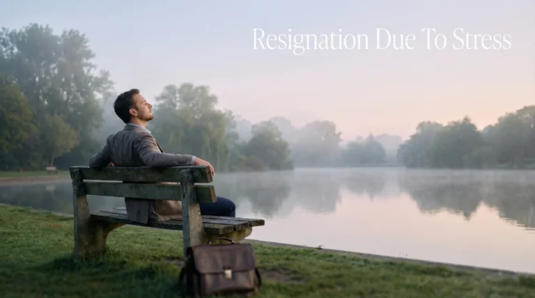 Resignation Letter Due to Stress: Prioritize Mental Health Professionally