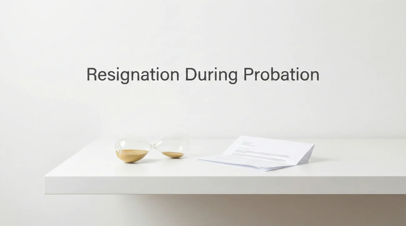 Resignation Letter During Probation
