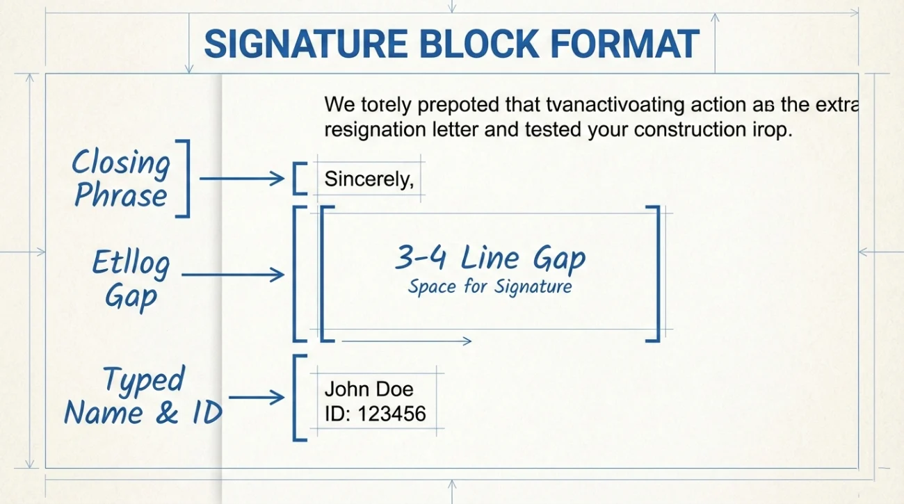 Signature Block Anatomy - Spacing Guide