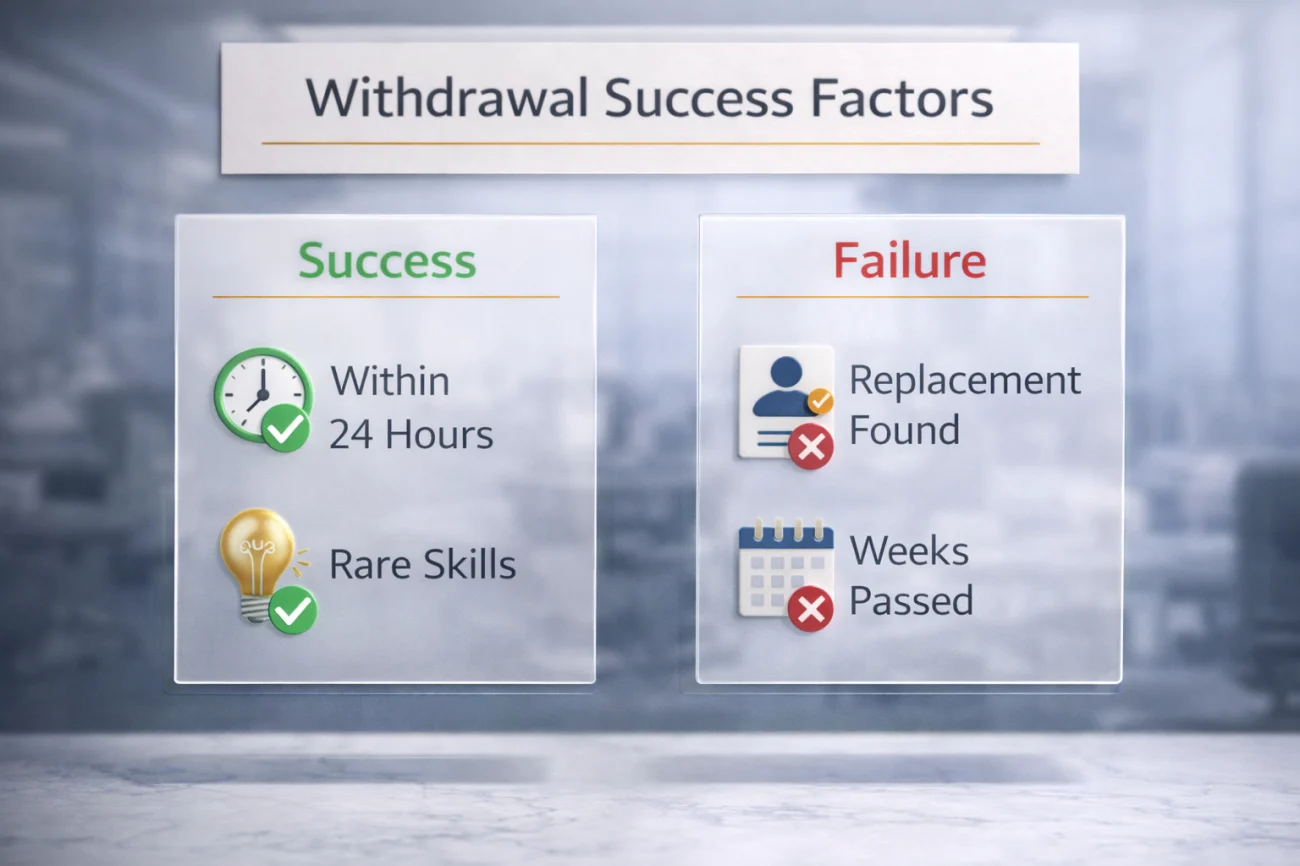 Withdrawal Success Factors