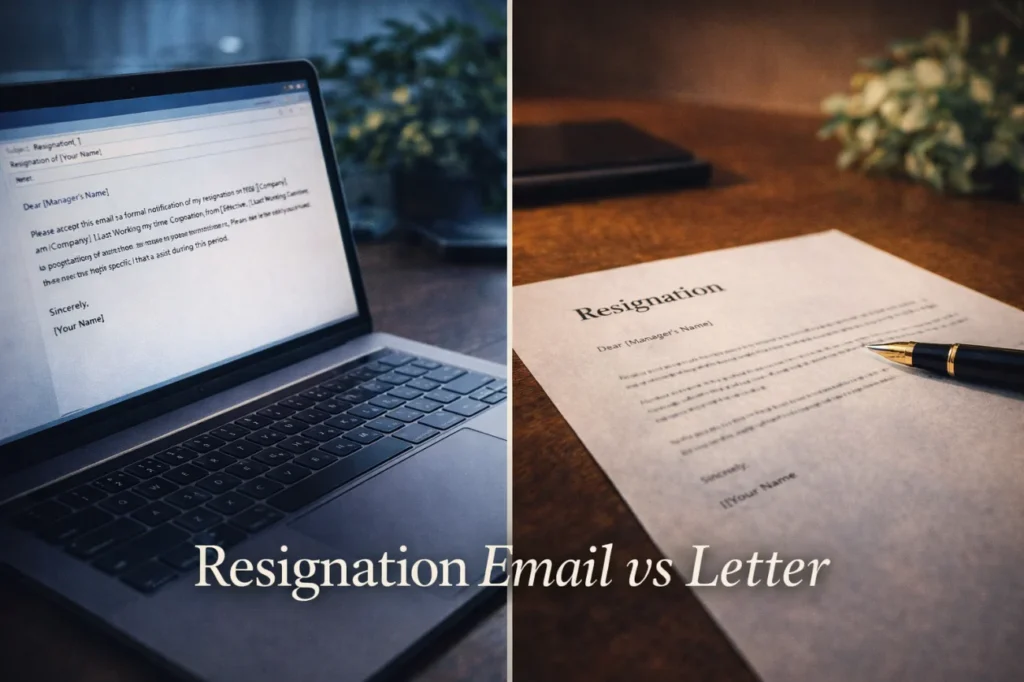 Email Vs Resignation Letter